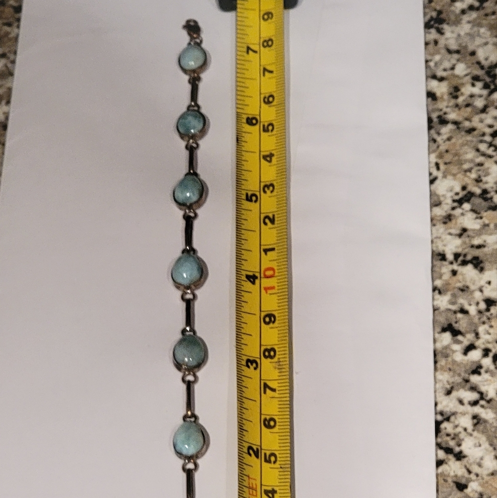 Larimar Stone/Silver .925 bracelet antique style Final Price